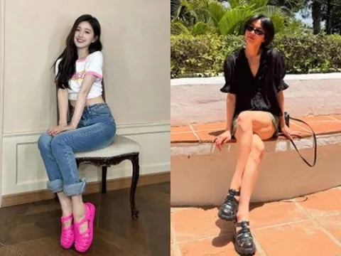 Kiểu sandal "chân ái" của mùa Hè 2026, phối gì cũng đẹp khiến Song Hye Kyo cũng phải mê, diện suốt ngày thường