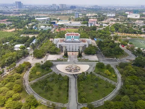 Cảnh quan bên trong khu đô thị Đại học Quốc gia TP.HCM