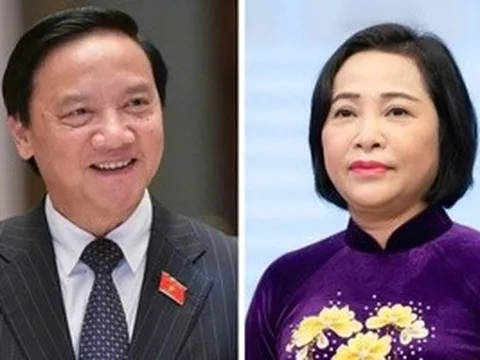 Ông Nguyễn Khắc Định và bà Nguyễn Thị Thanh tái đắc cử Phó Chủ tịch Quốc hội khóa XVI