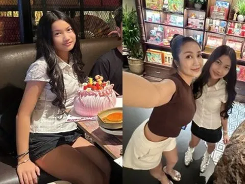 Ốc Thanh Vân mừng sinh nhật con gái ở nhà hàng, bé Cola 13 tuổi càng lớn càng xinh, được khen là bản sao của mẹ