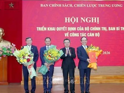 Công bố quyết định về nhân sự của Bộ Chính trị, Ban Bí thư tại Ban Chính sách, chiến lược Trung ương