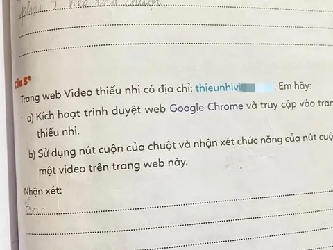 Thông tin mới vụ sách lớp 3 có link dẫn đến web đen