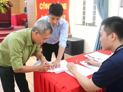 Xã Ứng Hòa tổ chức bốc thăm đất tái định cư cho 18 hộ dân