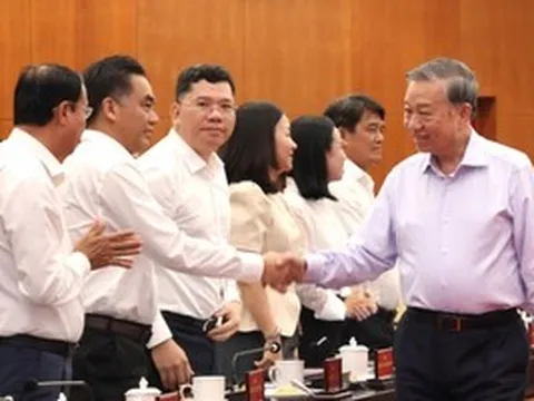 Tổng Bí thư, Chủ tịch nước Tô Lâm đang làm việc với Ban Thường vụ Thành ủy TPHCM