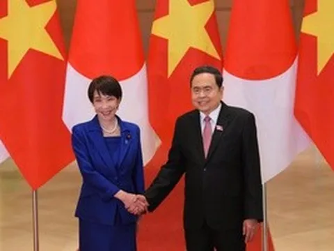 Chủ tịch Quốc hội Trần Thanh Mẫn hội kiến Thủ tướng Nhật Bản Takaichi Sanae