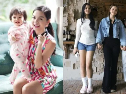 Con gái Phạm Quỳnh Anh - Quang Huy dậy thì dáng chuẩn vượt mẹ, chạm mốc chiều cao thi Hoa hậu