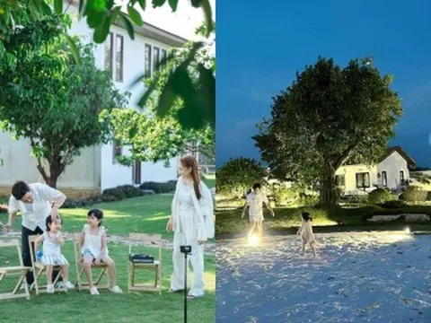 Vợ chồng Trường Giang Nhã Phương vui chơi cùng 2 con trong biệt thự 70 tỷ ở Đồng Nai khiến nhiều người thắc mắc