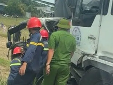 Hiện trường vụ tai nạn giao thông liên hoàn ở Tây Ninh khiến tài xế chết thảm
