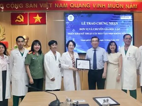 Bệnh viện 30-4 được công nhận là trung tâm độc lập về kỹ thuật tạo nhịp tim không dây