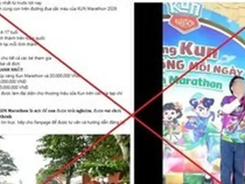 Cảnh báo lừa đảo giả mạo tổ chức giải chạy cho trẻ em