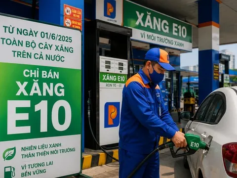 Từ ngày 1/6, cả nước chỉ bán xăng E10