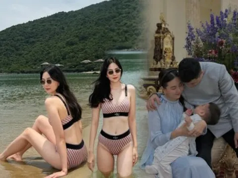 MC xinh đẹp của Đài truyền hình nghỉ việc sinh con với đại gia Bắc Ninh, 1 năm sau đẹp "cháy phố", chân thon nuột nà