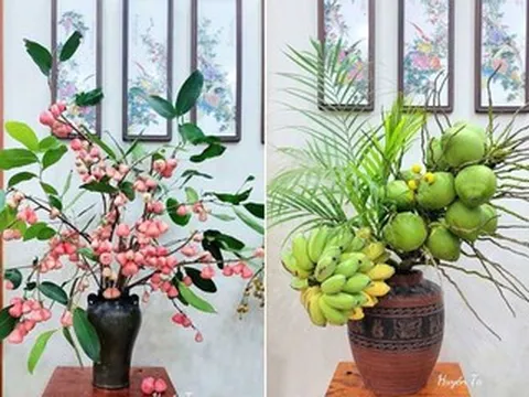Mẹ đảm trổ tài cắm bình hoa '0 đồng', làm dịu căn nhà mùa nắng nóng