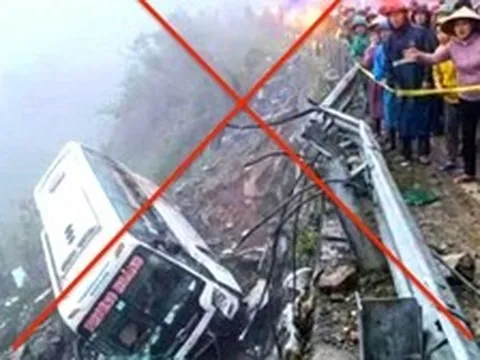 Thông tin 'lật xe khách làm 18 người chết trên đèo Phượng Hoàng' là bịa đặt