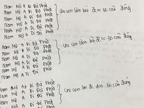 Tờ giấy nháp 'cầu điểm cao' gây chú ý của sĩ tử thi vào lớp 10