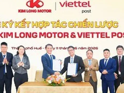 KIM LONG MOTOR và VIETTEL POST hợp tác phát triển hệ sinh thái vận tải xanh, thông minh