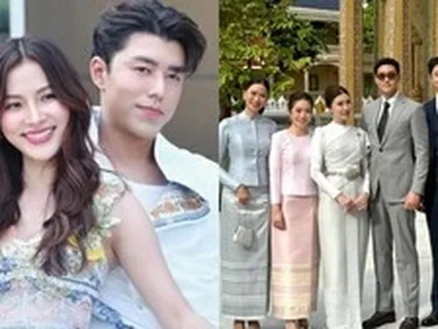 Nine Naphat lần đầu dẫn bạn gái mới dự đám cưới bạn thân, nhan sắc thế nào so với Baifern?