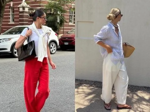 Quần ống rộng đang "thất sủng", Hè này hội sành mặc đồng loạt chuyển sang kiểu quần vừa mát vừa sang