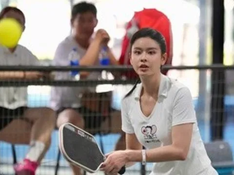 Diễn viên Trương Quỳnh Anh bị "ghiền" môn pickleball