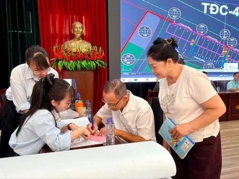 Xã Phúc Thịnh tổ chức bốc thăm đất tái định cư phục vụ Dự án đường Vành đai 3