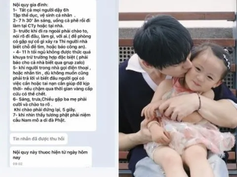 Bố Việt lập bảng nội quy gia đình dài ngoằng, yêu cầu con "khi chào bố mẹ phải dừng lại 5 giây" khiến cõi mạng tranh cãi