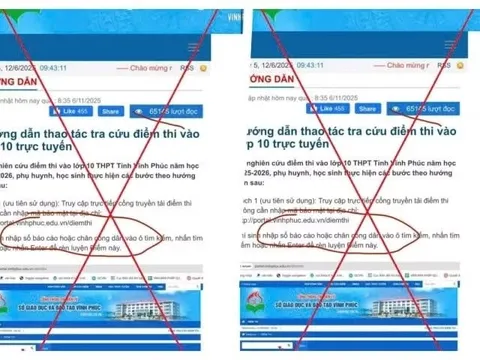 Tra cứu điểm thi lớp 10, coi chừng mất tiền oan