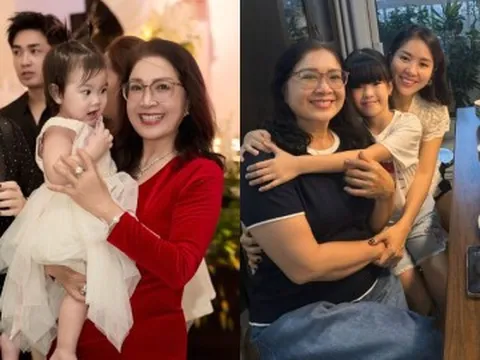 Nhan sắc xinh đẹp di truyền 3 đời nhà Lê Phương: Mẹ ruột nữ diễn viên được khen đẹp nhất, bé Bông chuẩn "hoa hậu nhí"