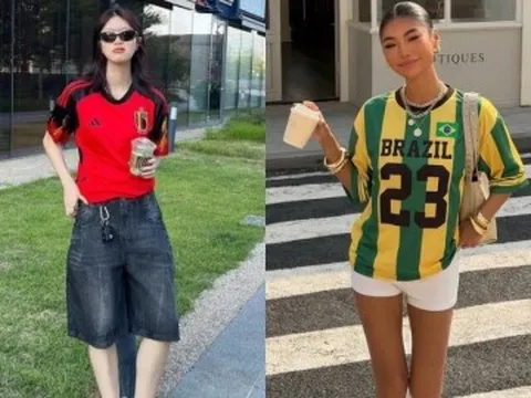 Giới trẻ diện mốt áo đấu mùa World Cup
