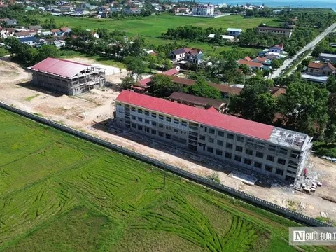 Dang dở sau nhiều tháng trễ hẹn, dự án trường học ở Huế “chạy đua” trước thềm năm học mới