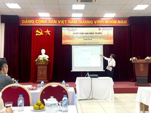 Đấu giá trực tuyến quyền thuê mặt bằng kinh doanh tại 51 tòa nhà tái định cư