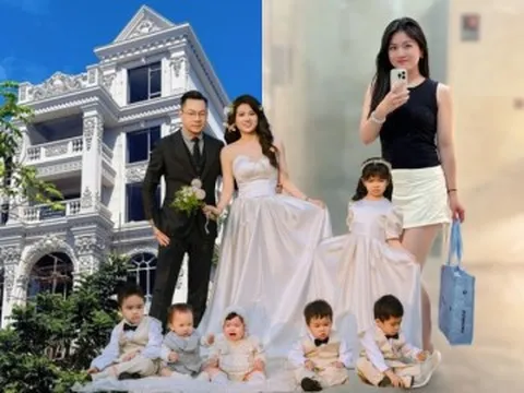 Người đẹp nổi tiếng MXH 10 năm đẻ sòn sòn 6 con, nhà thuê 5 người giúp việc, làm mẹ sướng trong lâu đài nguy nga