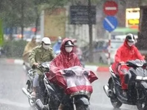 Vùng áp thấp vào Biển Đông, miền Bắc tiếp tục mưa lớn
