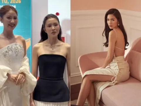 Ngỡ ngàng nhan sắc Tăng Thanh Hà khi đứng cạnh nàng hậu kém 13 tuổi là fan lúc nhỏ, tuyệt chiêu góc mặt giúp không "lép...