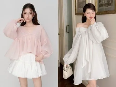 Diện áo, váy babydoll đúng cách, nàng công sở trẻ trung hơn cả chục tuổi mà không sợ "cưa sừng"