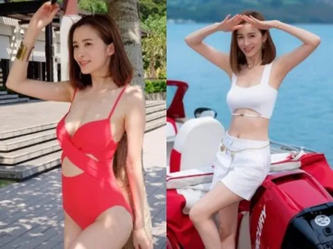 "Mỹ nhân đẹp nhất TVB" U45 vẫn như gái đôi mươi, sinh con trai cho chồng đại gia về dáng nuột nà nóng bỏng