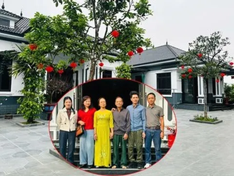 Anh em ruột ở Thanh Hóa xây nhà chung sân, chung cổng trên mảnh đất hơn 1.000m2