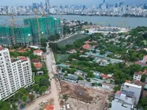 Lộ diện mạo tuyến đường 90m ven Hồ Tây