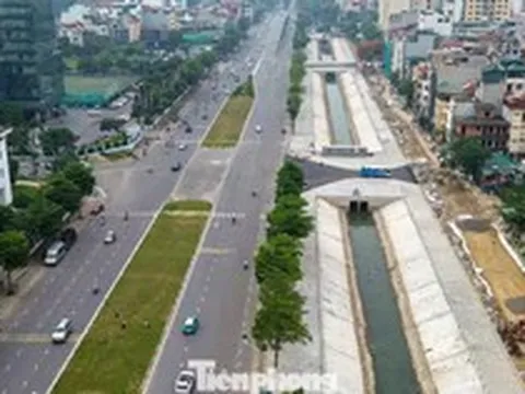 Cận cảnh tuyến đường kết nối Tây Hồ Tây thay đổi sau dự án chống ngập