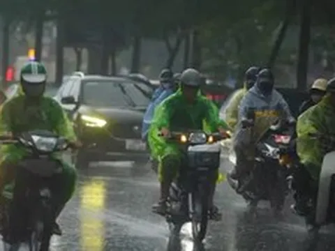 Từ chiều tối nay, miền Bắc mưa lớn