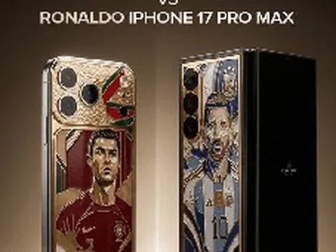Điện thoại mạ vàng 24K của Messi và CR7 chính thức lộ diện: Chỉ có 19 chiếc trên toàn thế giới, giá khiến dân tình “ngã ngửa”