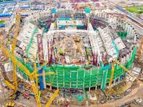 Toàn cảnh sân vận động 60.000 chỗ ở Hưng Yên sau hơn 9 tháng thi công
