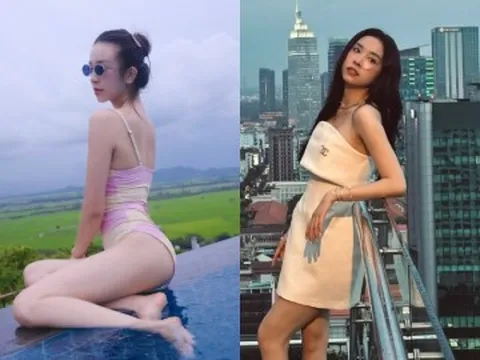 Á hậu Việt Nam diện áo tắm khoe da trắng nõn nà, U30 sống viên mãn bên chồng Tiến sĩ