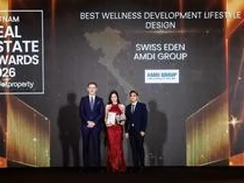 AMDI Group thắng lớn với Swiss Eden tại Dot Property Vietnam Awards 2026
