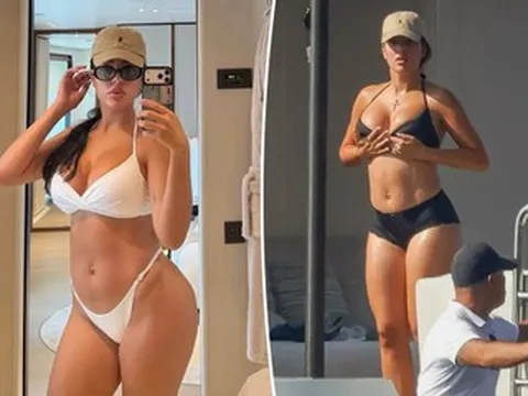 Bạn gái người mẫu của Ronaldo gây sốt khi tung ảnh mặc bikini đáp trả antifan