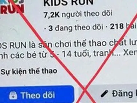 Cảnh giác thủ đoạn lừa đảo đăng ký giải chạy dành cho trẻ em