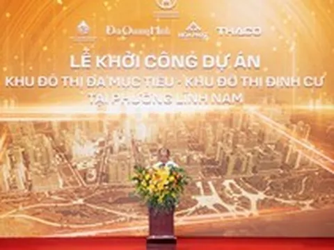 Liên danh Đại Quang Minh - THACO - Hòa Phát - Tập đoàn Tương Lai Sông Hồng khởi công 2 dự án quy mô 267ha theo mô hình "đô thị bọt biển" ngay tại phường Lĩnh Nam (Hà Nội)