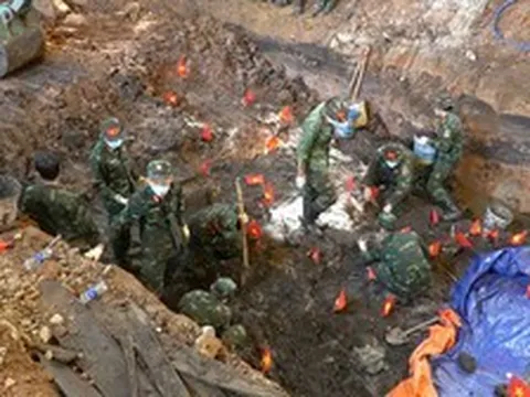 Thêm 24 hài cốt liệt sĩ được tìm thấy tại Công viên Lê Thị Riêng