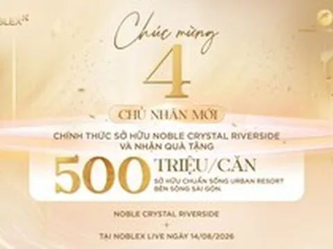 Gần 100% giỏ hàng “chốt deal” trên sóng livestream, quỹ căn đẹp tại Noble Crystal Riverside đang thu hẹp từng ngày