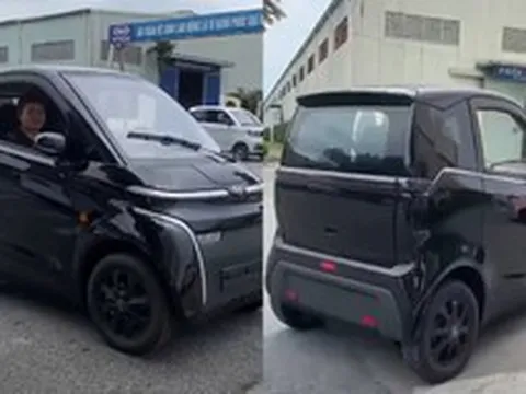 Nano S05 - Ô tô điện giá dự kiến hơn 120 triệu đồng lộ diện thực tế tại Việt Nam, dễ thành hàng 'hot' với chiều dài hơn Honda SH chỉ 20cm, pin tháo rời