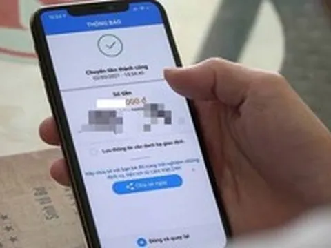 Công an xác minh giao dịch chuyển khoản 7.653.000 đồng vào lúc 10 giờ 7 phút